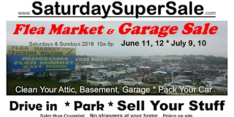 2 FREE SPACES.  All veterans & curent military personnel  @ Hazel Park Raceway, MI . . . . . Flea Market & Garage Sale. primary image