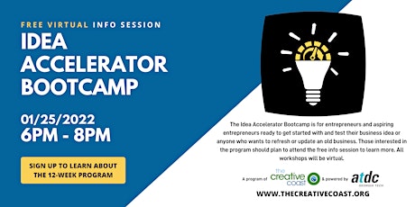 Info Session and Overview for Idea Accelerator Bootcamp tickets