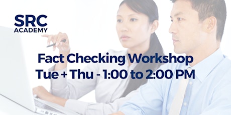 SRC 106 - Fact Checking Workshop tickets