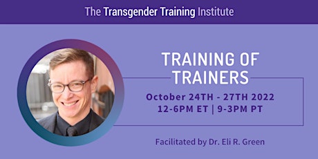 TTI's Training of Trainers - ONLINE - October 24 - 27, 2022 tickets