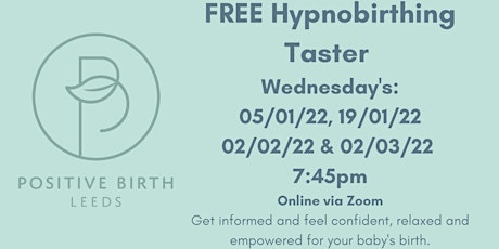 Free Hypnobirthing Taster Session primary image