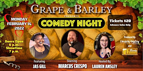 Grape and Barley Presents Comedy Night - a Beerly tickets