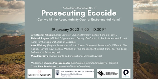 ActInCourts Roundtable:  Prosecuting Ecocide