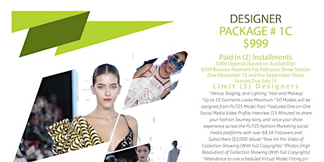 NY FASHION WEEK DESIGNER PACKAGE 1C tickets