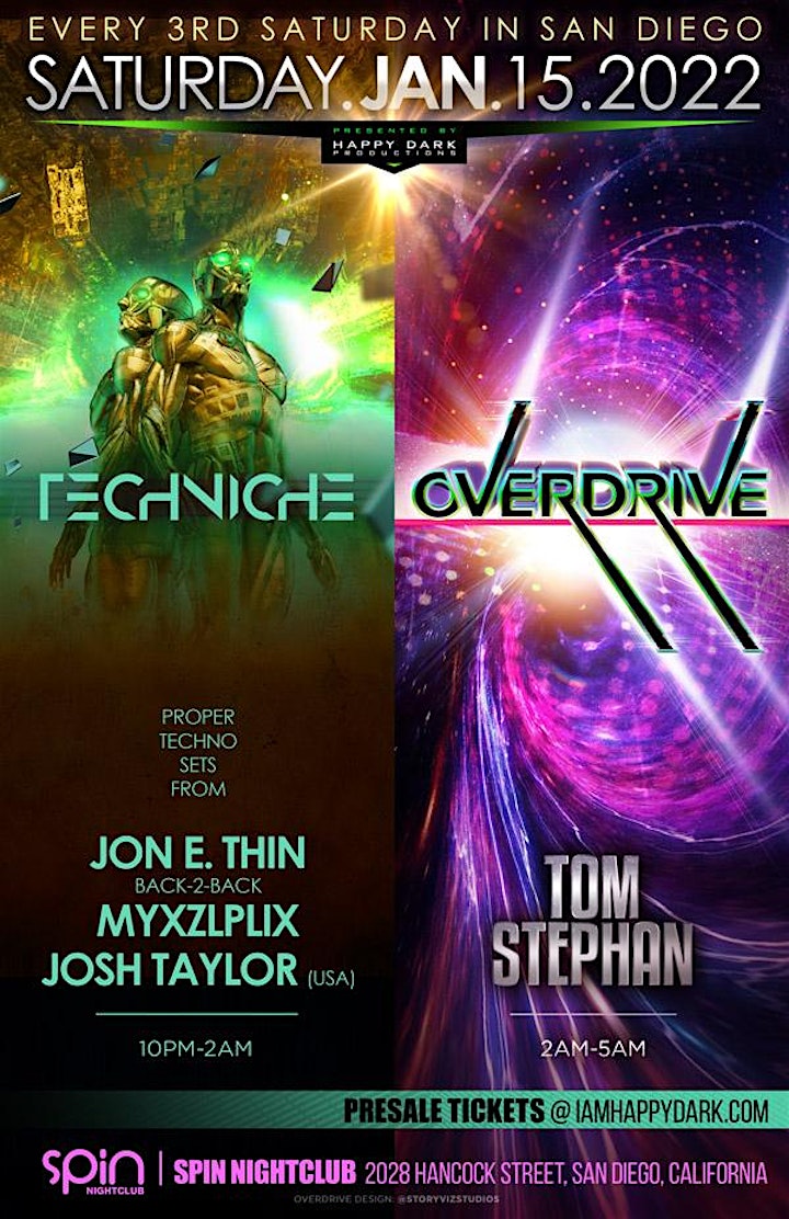 
		OVERDRIVE with Tom Stephan + Techniche image
