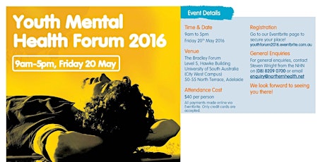 Youth Mental Health Forum 2016 primary image