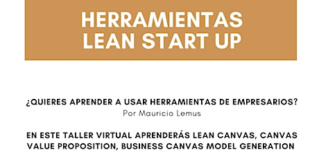 Imagen principal de Taller Virtual -  Herramientas Lean Start Up