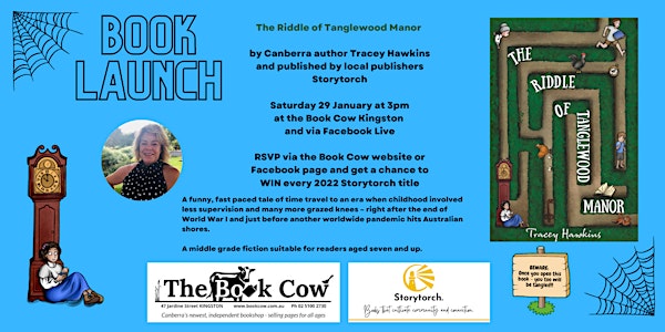 Book Launch - The Riddle of Tanglewood Manor by Tracey Hawkins