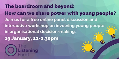The boardroom and beyond: How can we share power with young people?
