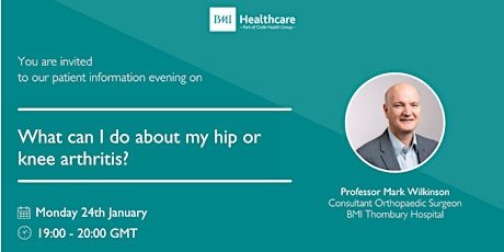 What can I do about my hip or knee arthritis? tickets