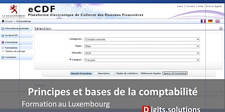 Les principes et les bases de la comptabilité générale au Luxembourg tickets