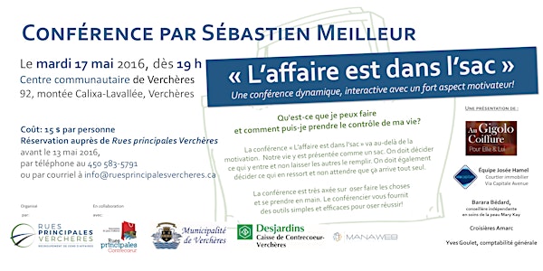 Conférence "L'affaire est dans l'sac"