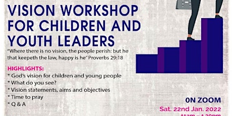Vision Workshop for Children and Youth leaders tickets