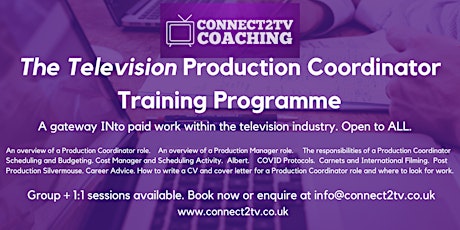 The TV Production Coordinator Training Programme tickets