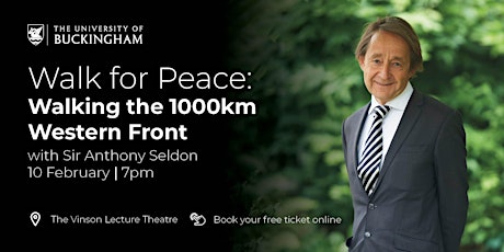 Public lecture - Sir Anthony Seldon tickets