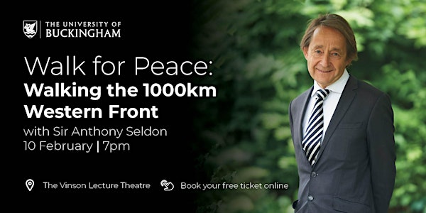 Public lecture - Sir Anthony Seldon