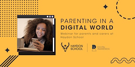 Parenting in a Digital World - Webinar with Digital Awareness UK biljetter