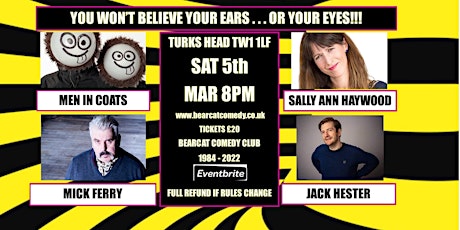 Bearcat Comedy Show Saturday 5th March tickets