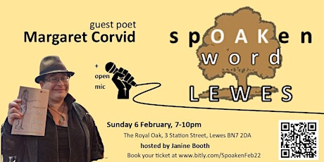 Spoaken Word Lewes with Margaret Corvid tickets
