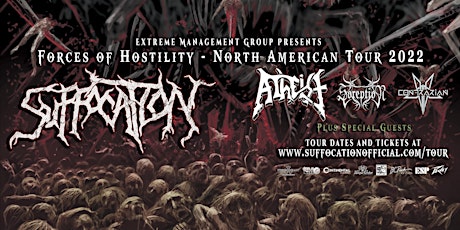 Atheist, Suffocation, Soreption, and Contrarian in Jacksonville tickets