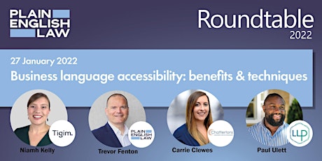 ROUNDTABLE - "Business language accessibility: benefits & techniques" tickets
