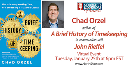 Northshire Online: Chad Orzel "A Brief History of Timekeeping" tickets