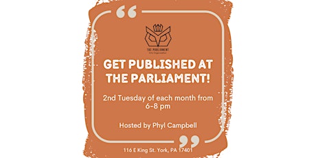 Get Published at the Parliament! w/Phyl Campbell tickets