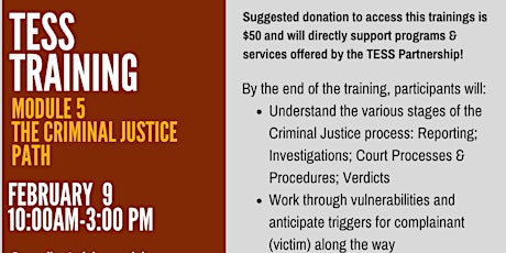 CSEC Training Module 5 - Criminal Justice Path tickets