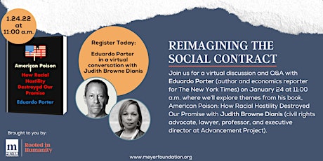 Reimagining the Social Contract: A Discussion with Eduardo Porter Tickets