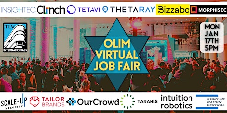 INVITATION: Olim Virtual Job Fair, Monday January 17th 5pm tickets