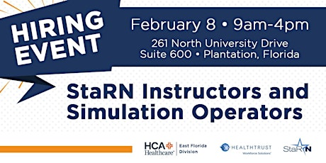 Clinical Instructor & Sim Operator Hiring Event *No Experience Required tickets