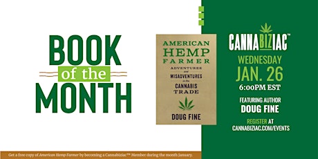 Cannabiziac™ Book of the Month Event Featuring American Hemp Farmer! tickets