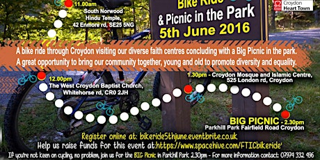Inter-faith bike ride and Picnic primary image