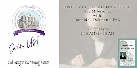 History of the Meeting House, Part 1: Key Milestones tickets