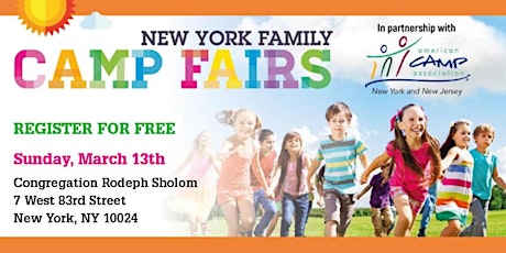 New York Family Camp Fair - Upper West Side tickets