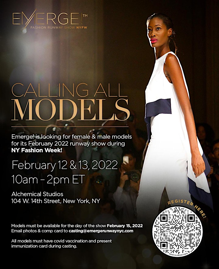 
		Emerge! Fashion Show NYFW Model Casting Call image

