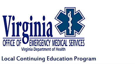 Virginia Office of EMS Category 1 CE class Cardiac/Trauma Topics tickets