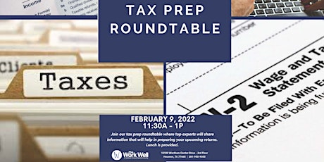 Tax Prep Roundtable Lunch and Learn at The Work Well tickets