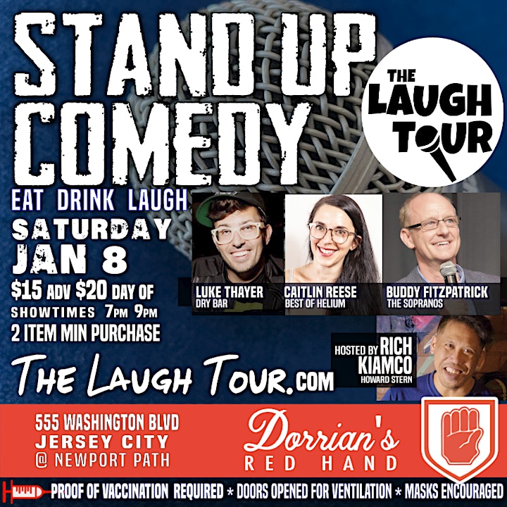 The Laugh Tour Comedy Club @  Dorrian's JC / Newport *PROOF of VAX req image