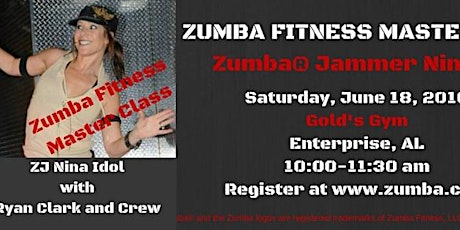 Zumba Fitness Master Class with Zumba Jammer Nina Idol, Enterprise, AL primary image