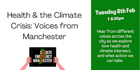 Health and the climate crisis: voices from Manchester tickets