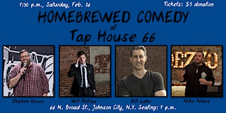 Homebrewed Comedy at Tap House 66 tickets