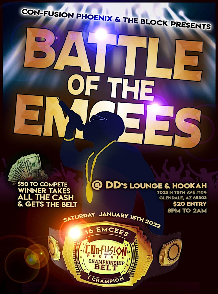
		Battle of the Emcees Championship ( Freestyle Hip Hop) image
