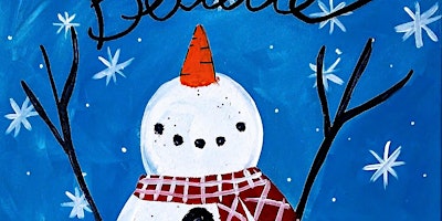 Family Paint Night- Online! Snowman