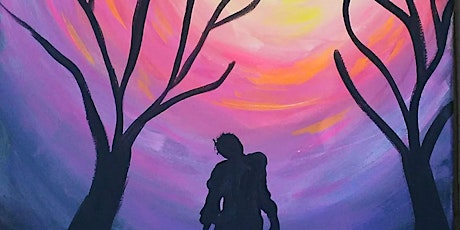 Family Paint Night- Online! Spooky Glow Paint tickets