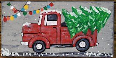 Family Paint Night- Red Truck