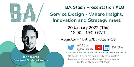 BA/#18: Service Design - Where Insight, Innovation and Strategy meet tickets