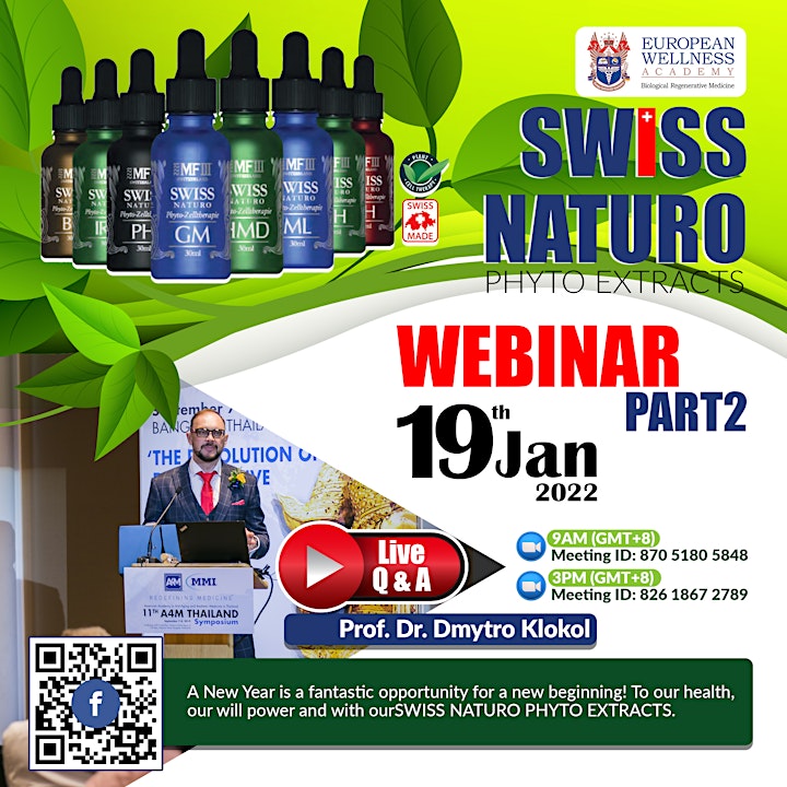 
		PART 2: SWISS NATURO PHYTO EXTRACTS -LIVE with Dr Dee M.D, Ph.D image
