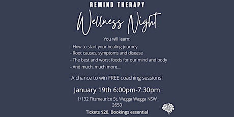 Remind Therapy Wellness Night tickets