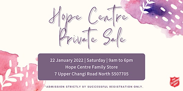Hope Centre Private Sale